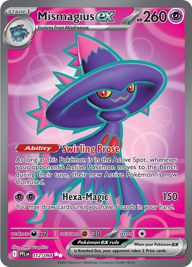 Mismagius ex 112/094 Phantasmal Flames Full Art Rare Pokemon Card
