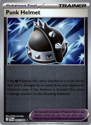 Punk Helmet 092/094 Phantasmal Flames Reverse Holo Trainer Uncommon Pokemon Card