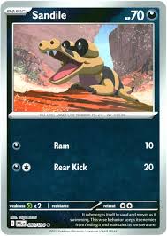 Sandile 064/094 Phantasmal Flames Reverse Holo Common Pokemon Card