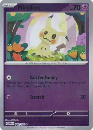 Mimikyu 042/094 Phantasmal Flames Reverse Holo Common Pokemon Card