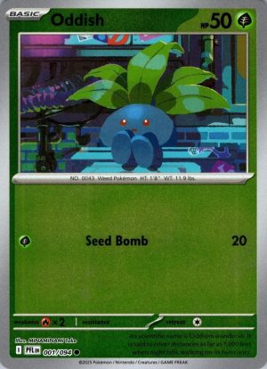 Oddish 001/094 Phantasmal Flames Reverse Holo Common Pokemon Card