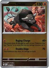 Paldean Tauros 048/094 Phantasmal Flames Reverse Holo Uncommon Pokemon Card