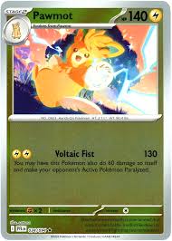 Pawmot 034/094 Phantasmal Flames Reverse Holo Rare Pokemon Card