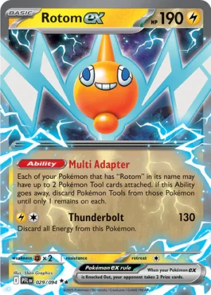 Rotom ex 029/094 Phantasmal Flames Ultra Rare Pokemon Card