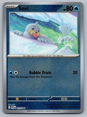 Seel 021/094 Phantasmal Flames Reverse Holo Common Pokemon Card