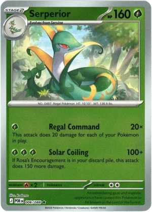 Serperior 006/088 Perfect Order Reverse Holo Rare Pokemon Card